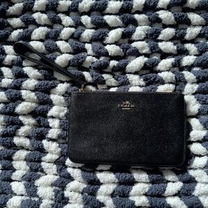 Coach Black Wristlet Clutch